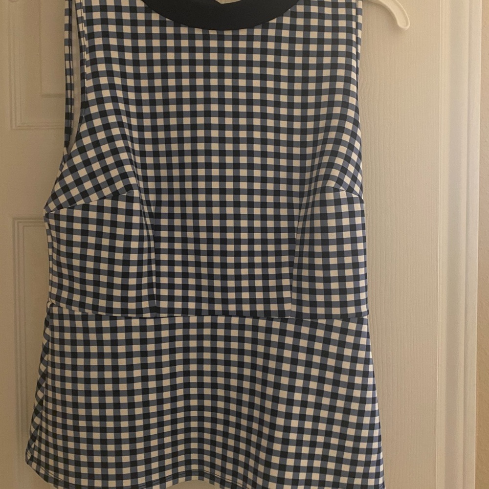Gingham 7th Avenue NYC blouse and skirt
